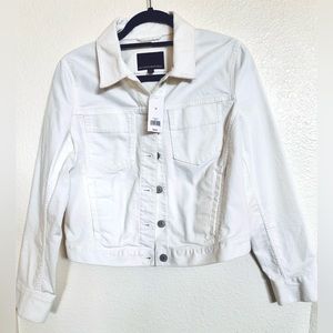 New! Banana Republic White Jean jacket